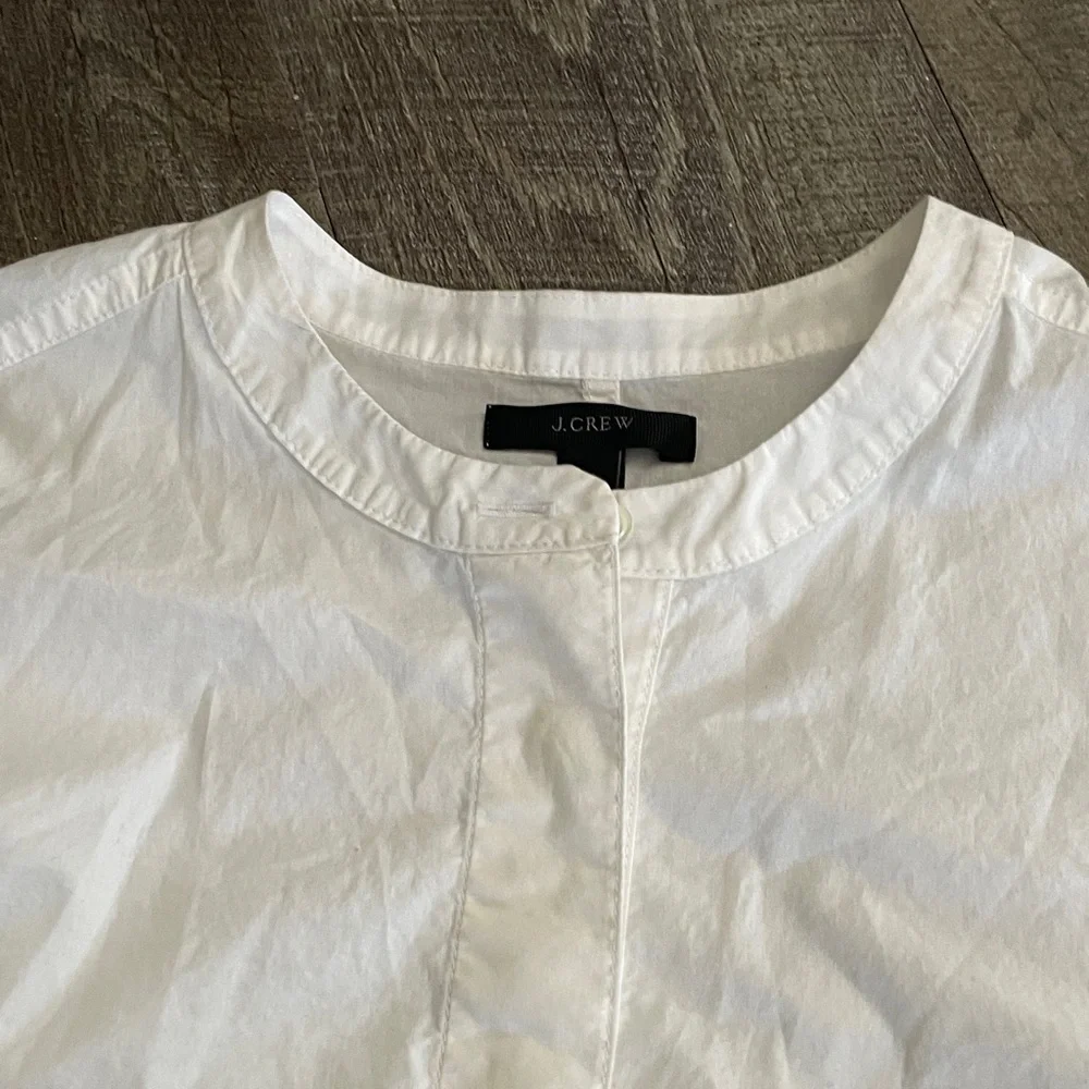 J. Crew Crisp White‎ Tunic Top